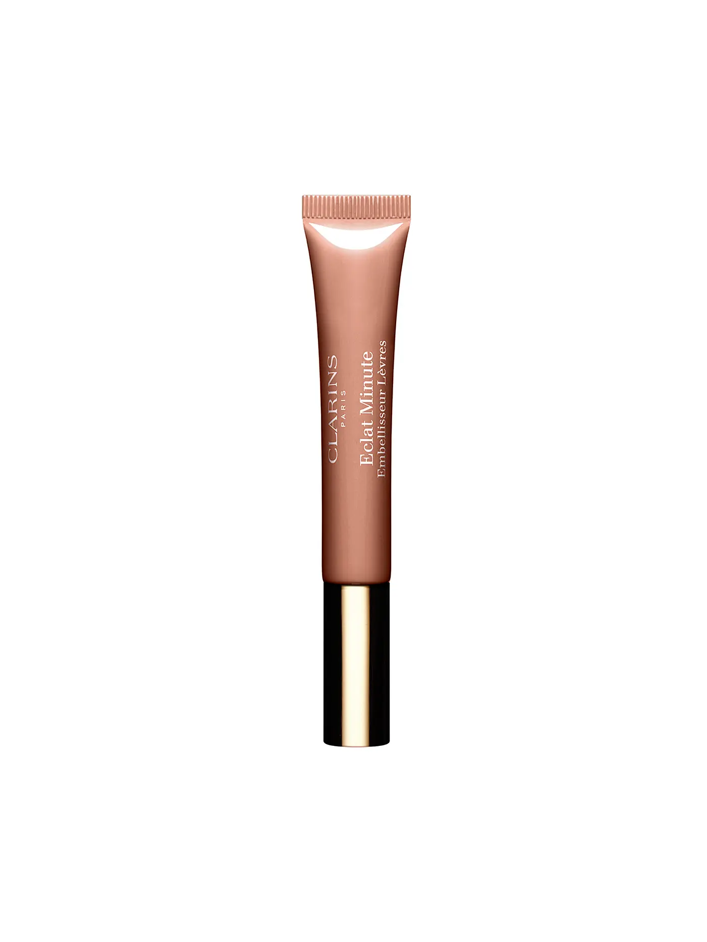 CLARINS | Eclat Minute Embellisseur Levres - Highlighter für das Lippen-Makeup (01 Rose Shimmer) 12ml | beige